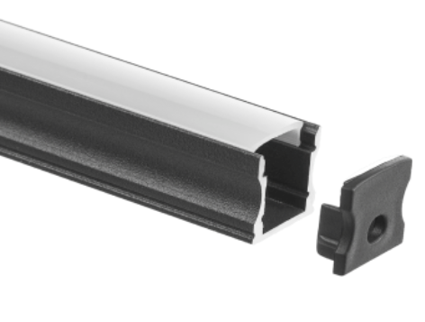 A004 BLACK SURFACE ALUMINIUM PROFILE